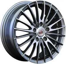 фото диска Alcasta R16 ET45 DIA60,1 PCD:5/114,3 насыщенный темно-серый полированный