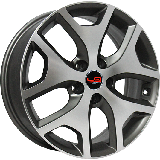 фото диска Replica LA R18 ET41 DIA67,1 PCD:5/114,3 Матовый серый с алмазной обработкой лицевой части