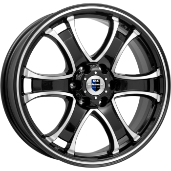 фото диска Rapid R18 ET33 DIA100,1 PCD:6/139,7 Чёрный глянцевый с полированной лицевой частью