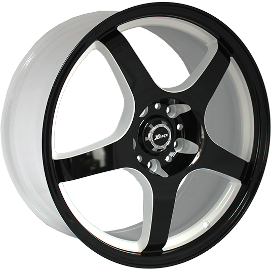 фото диска X-RACE R16 ET42 DIA57,1 PCD:5/112 белый+черный