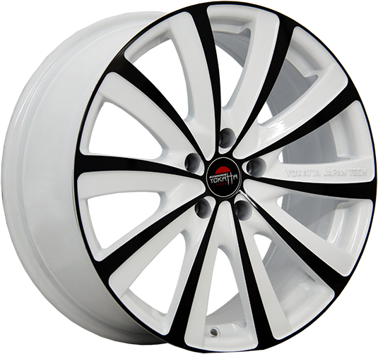 фото диска YOKATTA R15 ET35 DIA58,6 PCD:4/98 белый+черный