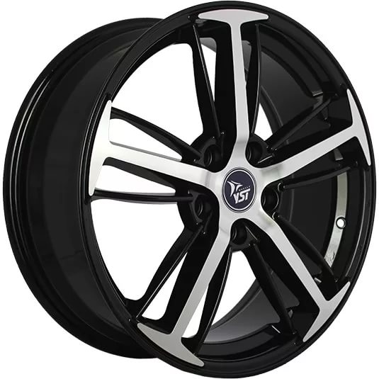 фото диска YST R16 ET50 DIA60,1 PCD:4/100 ЧЕРНЫЙ ПОЛНОСТЬЮ ПОЛИРОВАННЫЙ