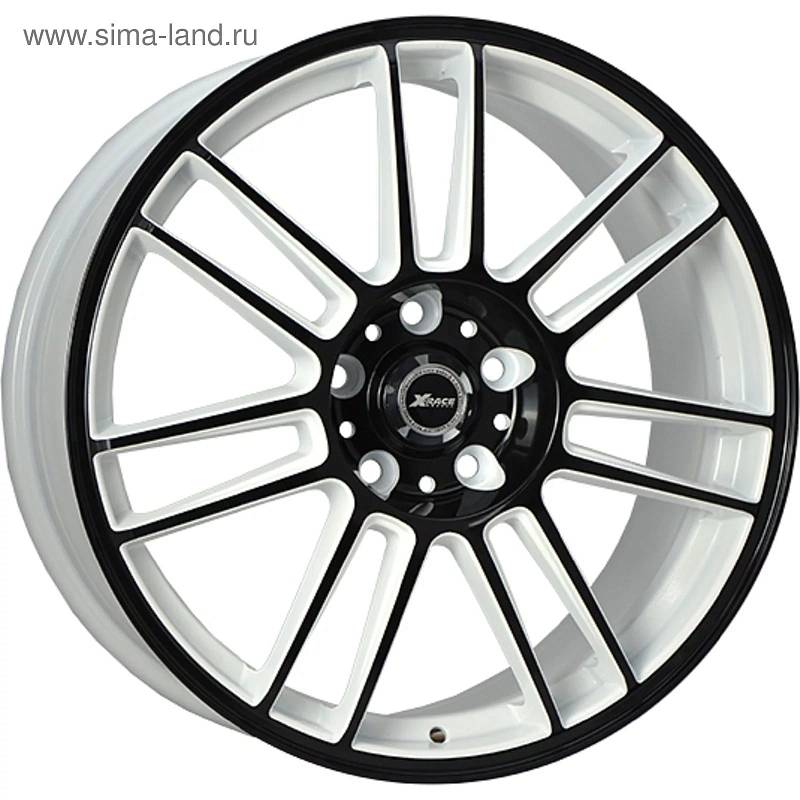фото диска X-RACE R15 ET36 DIA60,1 PCD:4/100 БЕЛЫЙ +ЧЕРНЫЙ