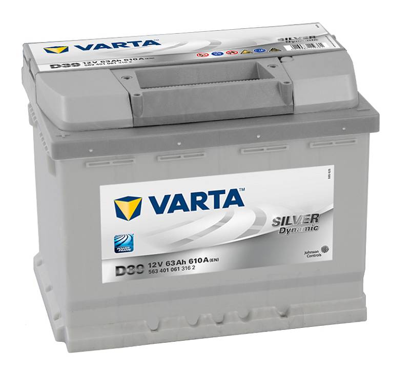 фото акб VARTA 6СТ-63 АчА 
 прямая